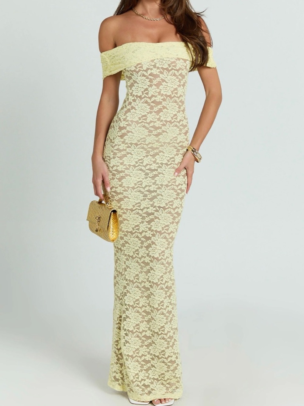 NWT Showpo Lemon Yellow Lace